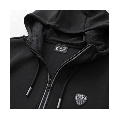 エンポリオ アルマーニ EMPORIO ARMANI EA7 EMPORIO ARMANI パーカー 8NPM20 PJ4EZ ジップアップ （1200/BLACK-ブラック）｜詳細画像
