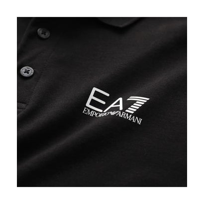エンポリオ アルマーニ EMPORIO ARMANI EA7 EMPORIO ARMANI ポロシャツ 8NPF15 PJVQZ ストレッチ （1200/BLACK/ブラック）｜詳細画像