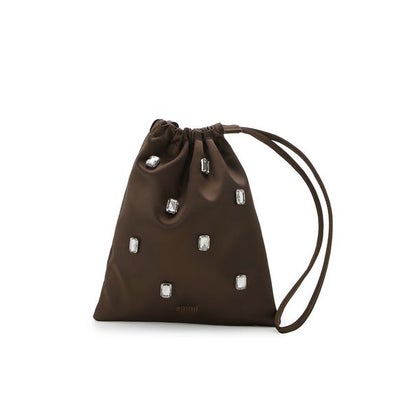 エミ emmi 2wayビジューサテンポーチバッグ （RED）｜詳細画像