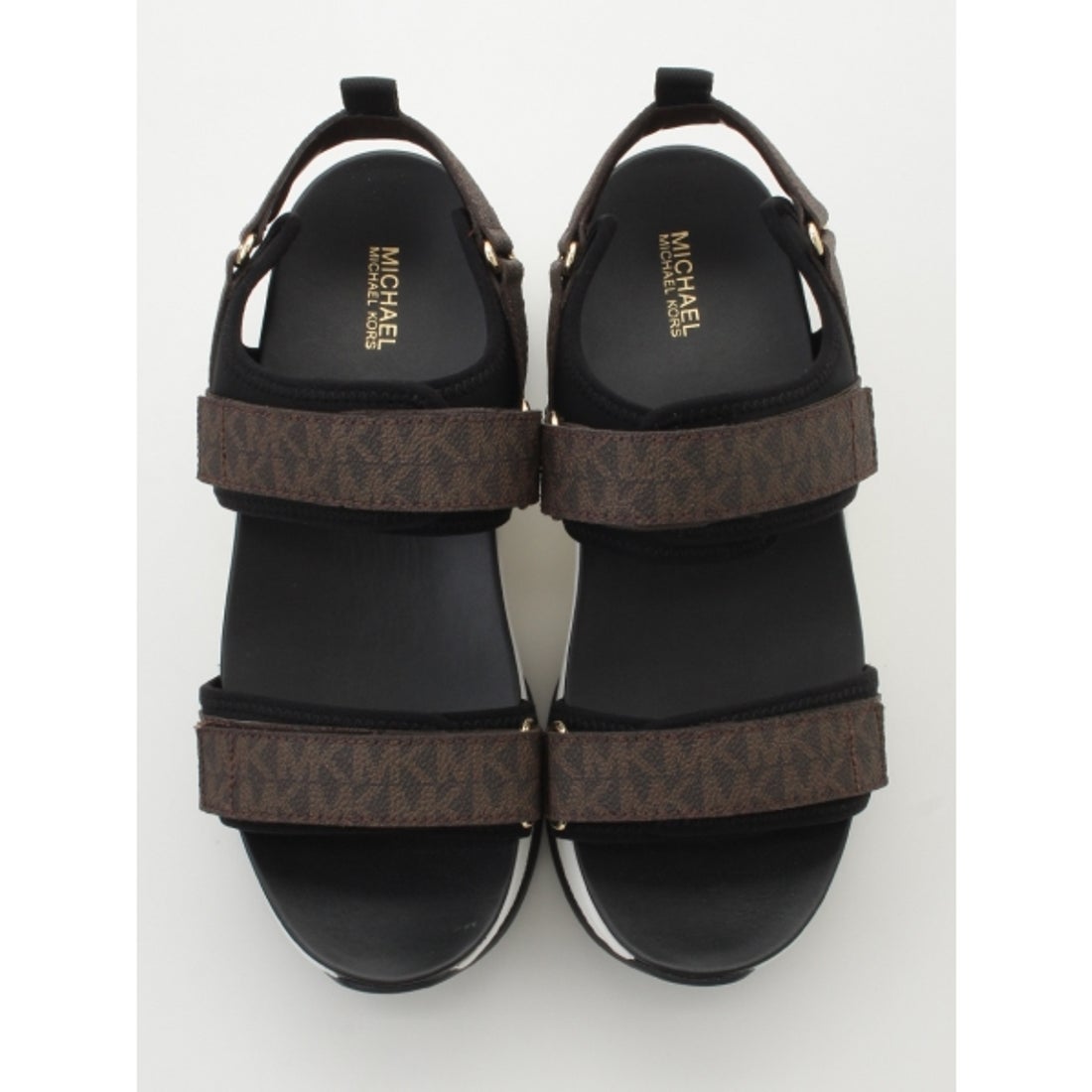 【MICHAEL KORS】OLYMPIA SANDAL 6M/23cm エミ emmi 【MICHAEL KORS】OLYMPIA SANDAL （BRW） -ファッション通販