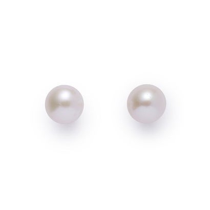 ミニ淡水パールピアス （WHT）｜詳細画像