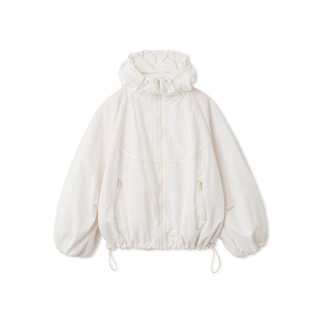 エミ emmi ビッグフォルムフーディーブルゾン （WHT） - ファッション 