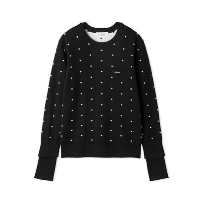 【ONLINE限定カラーあり】emmiロゴクルーネックプルオーバー （NVY）｜詳細画像