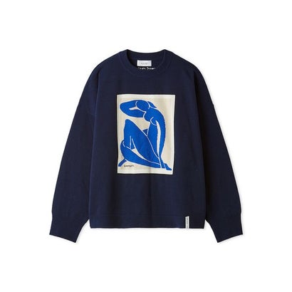 【Henri Matisse】インターシャニットプルオーバー （NVY）｜詳細画像