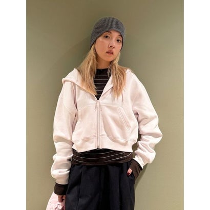 エミ emmi 【New Balance for emmi】Reimagined Fleece Full Zip Hoodie （LPNK）｜詳細画像