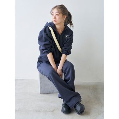 エミ emmi 【New Balance for emmi】Reimagined Fleece Full Zip Hoodie （NVY）｜詳細画像