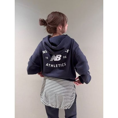 エミ emmi 【New Balance for emmi】Reimagined Fleece Full Zip Hoodie （NVY）｜詳細画像