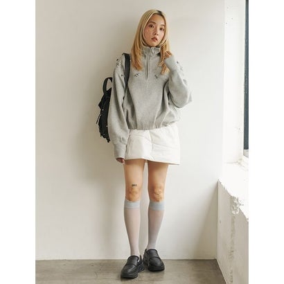 eco キルティングミニスカート （OWHT）｜詳細画像