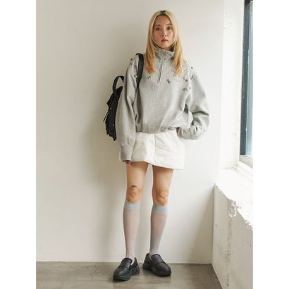eco キルティングミニスカート （OWHT）｜詳細画像