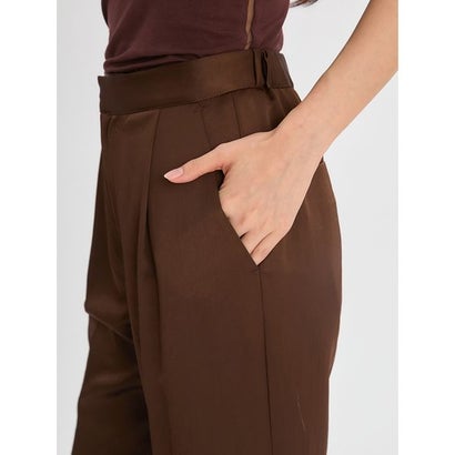 サテンセミフレアイージーパンツ （IVR）｜詳細画像
