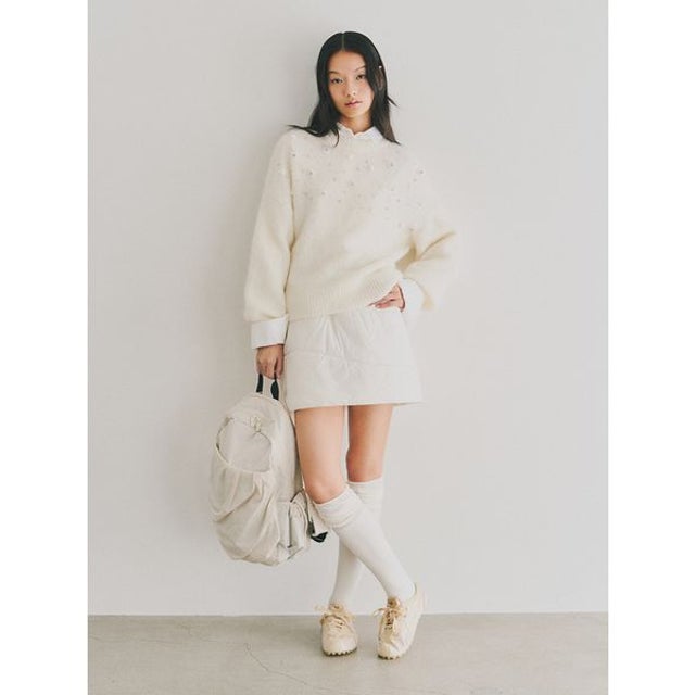eco キルティングミニスカート （OWHT）