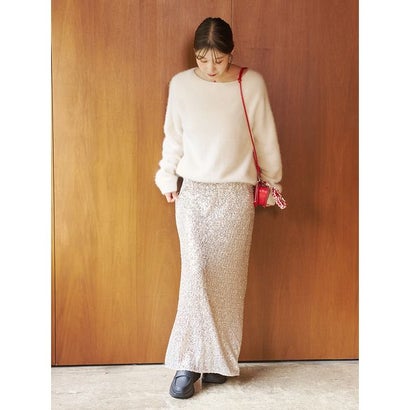 エミ emmi スパンコールナロースカート （SLV）｜詳細画像
