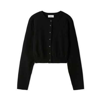 エミ emmi クルーネックニットカーディガン【セットアップ対応】 （BLK）｜詳細画像