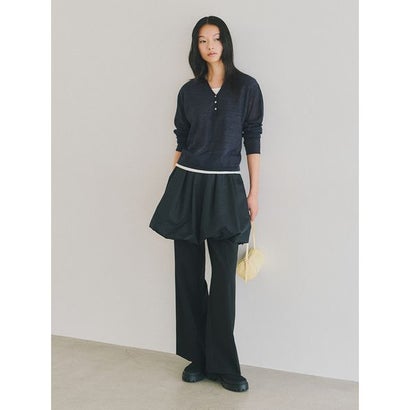 レイヤードライクモヘヤニット （LGRY）｜詳細画像