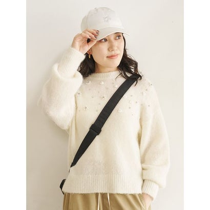 エミ emmi 【ONLINE限定カラーあり】フラワービジューニット （GRY）｜詳細画像