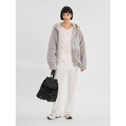 【W&T】スカートレイヤードフレアパンツ【セットアップ対応】 （BRW）｜詳細画像