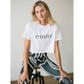 【yoga】emmiロゴクロップドTシャツ （WHT）