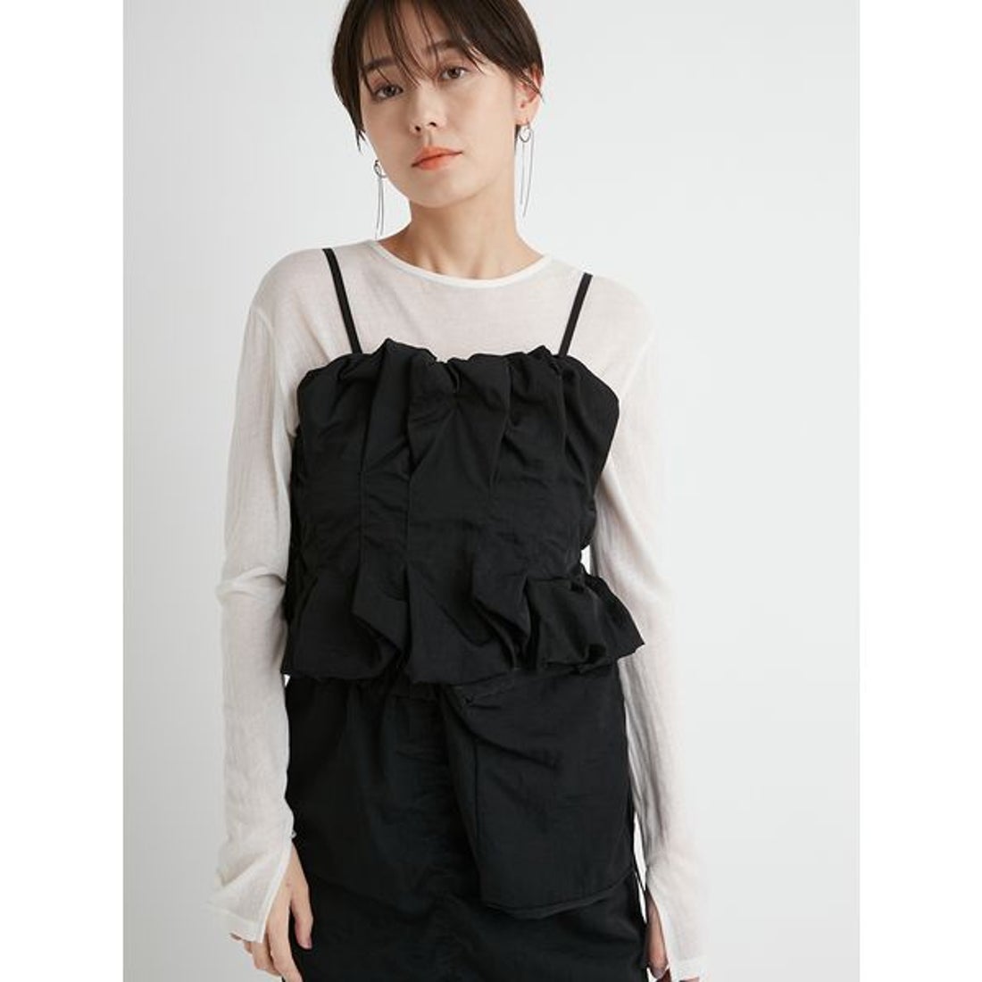 エミ emmi 【emmi atelier】ナイロンビスチェ （PPL） -靴 