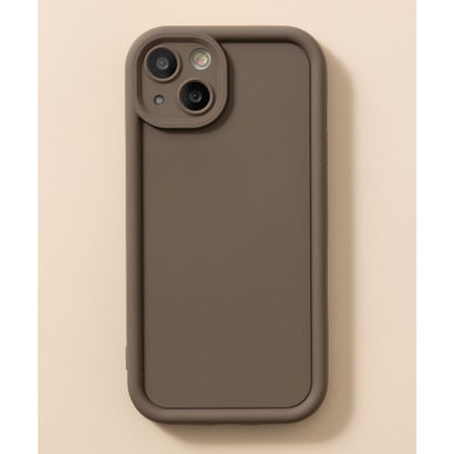 iPhone スマホケース カバー シンプル シリコンマット 滑り防止 （ブラウン）｜詳細画像
