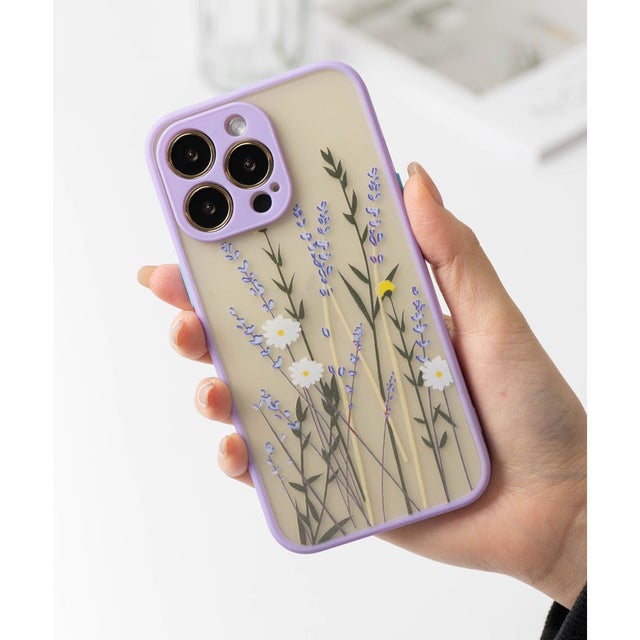 
                    立体花柄 ボタニカル シリコンTPU iPhoneスマホケース （その他10）