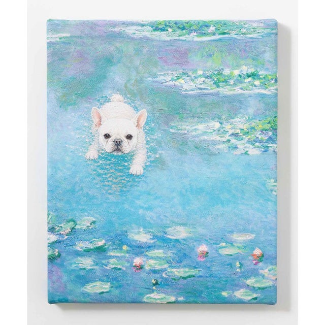 世界の名画 フレンチブル アートアートキャンバス （L）