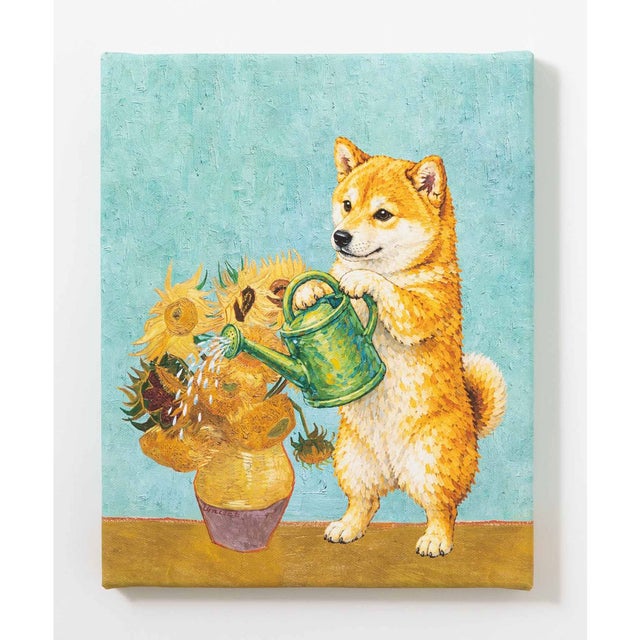 世界の名画 柴犬 アートキャンバス （I）