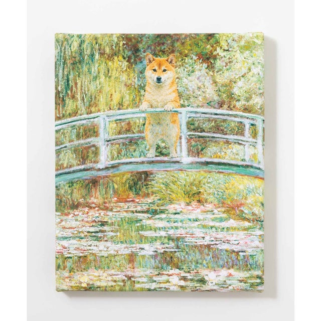 世界の名画 柴犬 アートキャンバス （A）