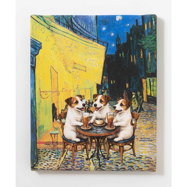 世界の名画 ジャックラッセルテリア アートアートキャンバス （B）