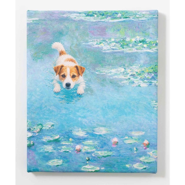 世界の名画 ジャックラッセルテリア アートアートキャンバス （L）