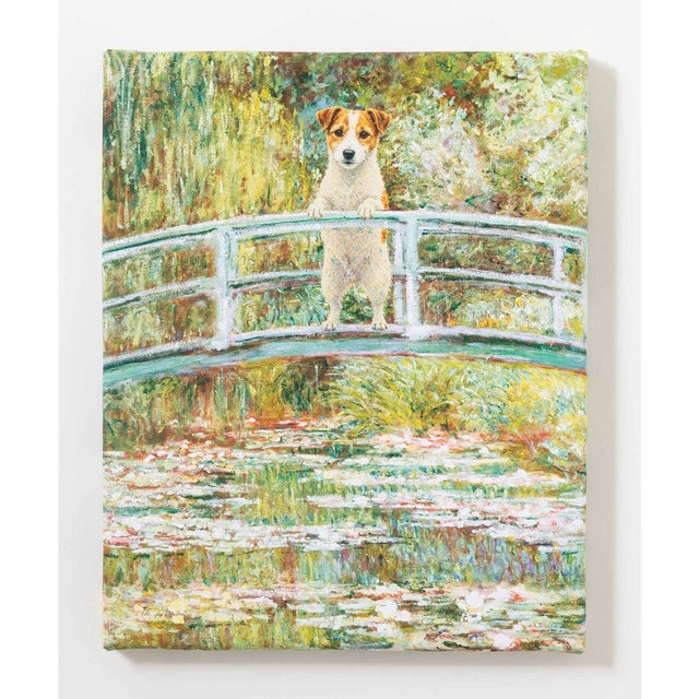 世界の名画 ジャックラッセルテリア アートアートキャンバス （A）