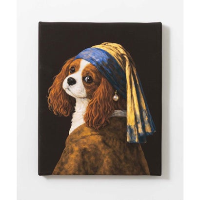 世界の名画 キャバリア 犬 アートキャンバス （E）｜詳細画像