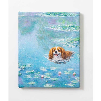 世界の名画 キャバリア 犬 アートキャンバス （L）｜詳細画像