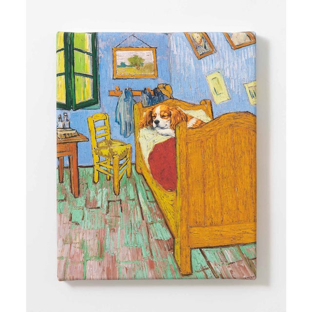 世界の名画 キャバリア 犬 アートキャンバス （G）