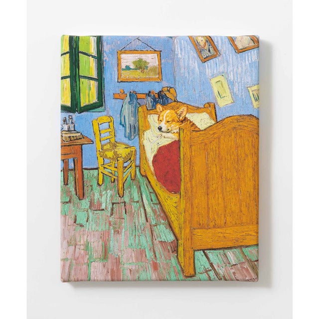 世界の名画 ウェルシュコーギー  犬 アートキャンバス （G）