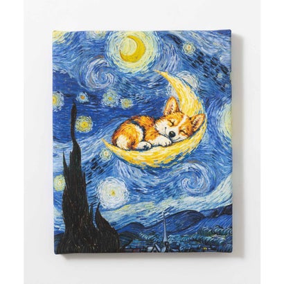 世界の名画 ウェルシュコーギー  犬 アートキャンバス （H）｜詳細画像
