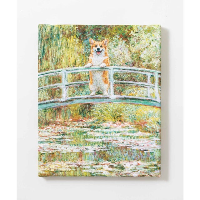 世界の名画 ウェルシュコーギー  犬 アートキャンバス （A）
