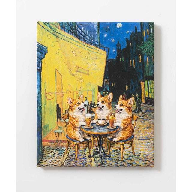 世界の名画 ウェルシュコーギー  犬 アートキャンバス （B）