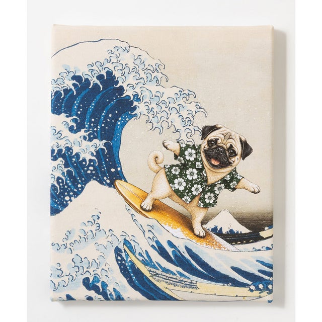 世界の名画 パグ アートアートキャンバス （M）