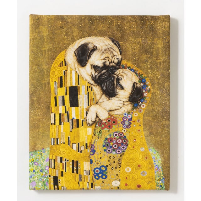 世界の名画 パグ アートアートキャンバス （C）