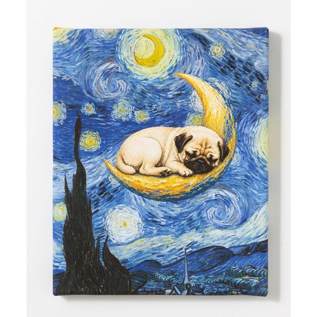 世界の名画 パグ アートアートキャンバス （H）