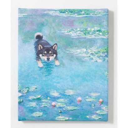 エモニーク emonique 世界の名画 柴犬 黒柴 アートキャンバス （X）｜詳細画像