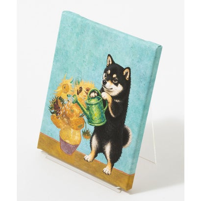 エモニーク emonique 世界の名画 柴犬 黒柴 アートキャンバス （V）｜詳細画像