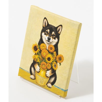 エモニーク emonique 世界の名画 柴犬 黒柴 アートキャンバス （W）｜詳細画像