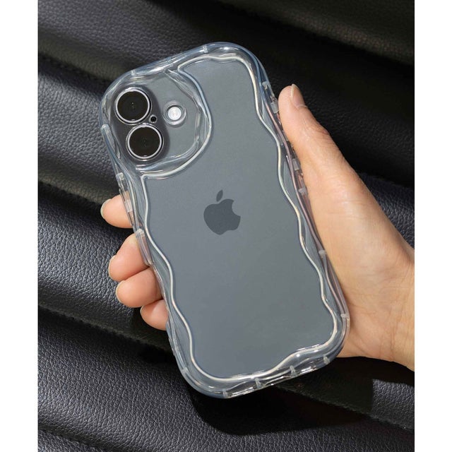 iPhone クリアスマホケース カバー うねうね （クリア）