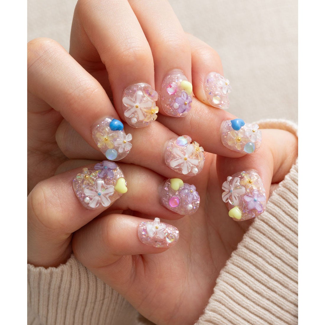 エモニーク emonique ハンドメイド ネイルチップ 両手分【返品不可商品