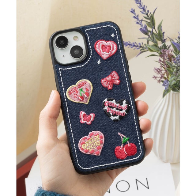 デニム 刺繍 iPhoneケース カバー （その他3）