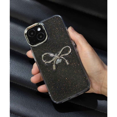 iPhone クリアスマホケース カバー リボン ハート ラメ キラキラ 韓国 （その他1）｜詳細画像