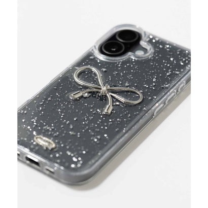 iPhone クリアスマホケース カバー リボン ハート ラメ キラキラ 韓国 （その他1）｜詳細画像