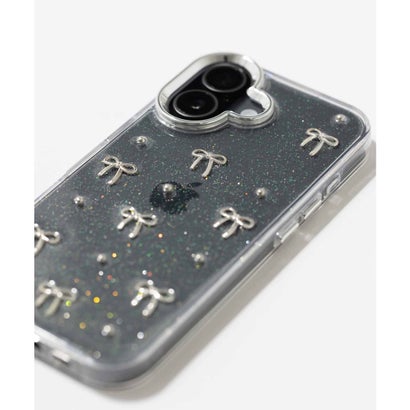 iPhone クリアスマホケース カバー リボン ハート ラメ キラキラ 韓国 （その他4）｜詳細画像