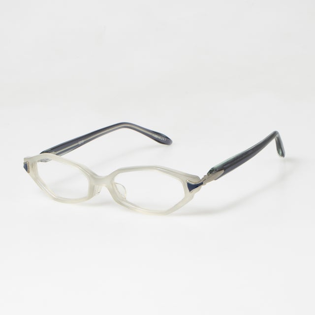
                    メガネ 眼鏡 アイウェア レディース メンズ （クリアホワイト/ブルーグレー）